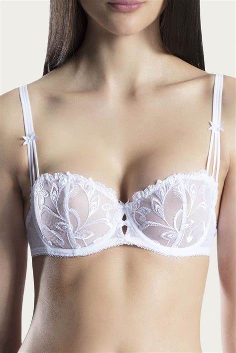 Aubade Au Bal de Fleur Balcony bra Blanc