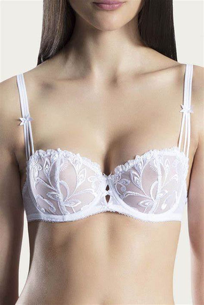Aubade Au Bal de Fleur Balcony bra Blanc