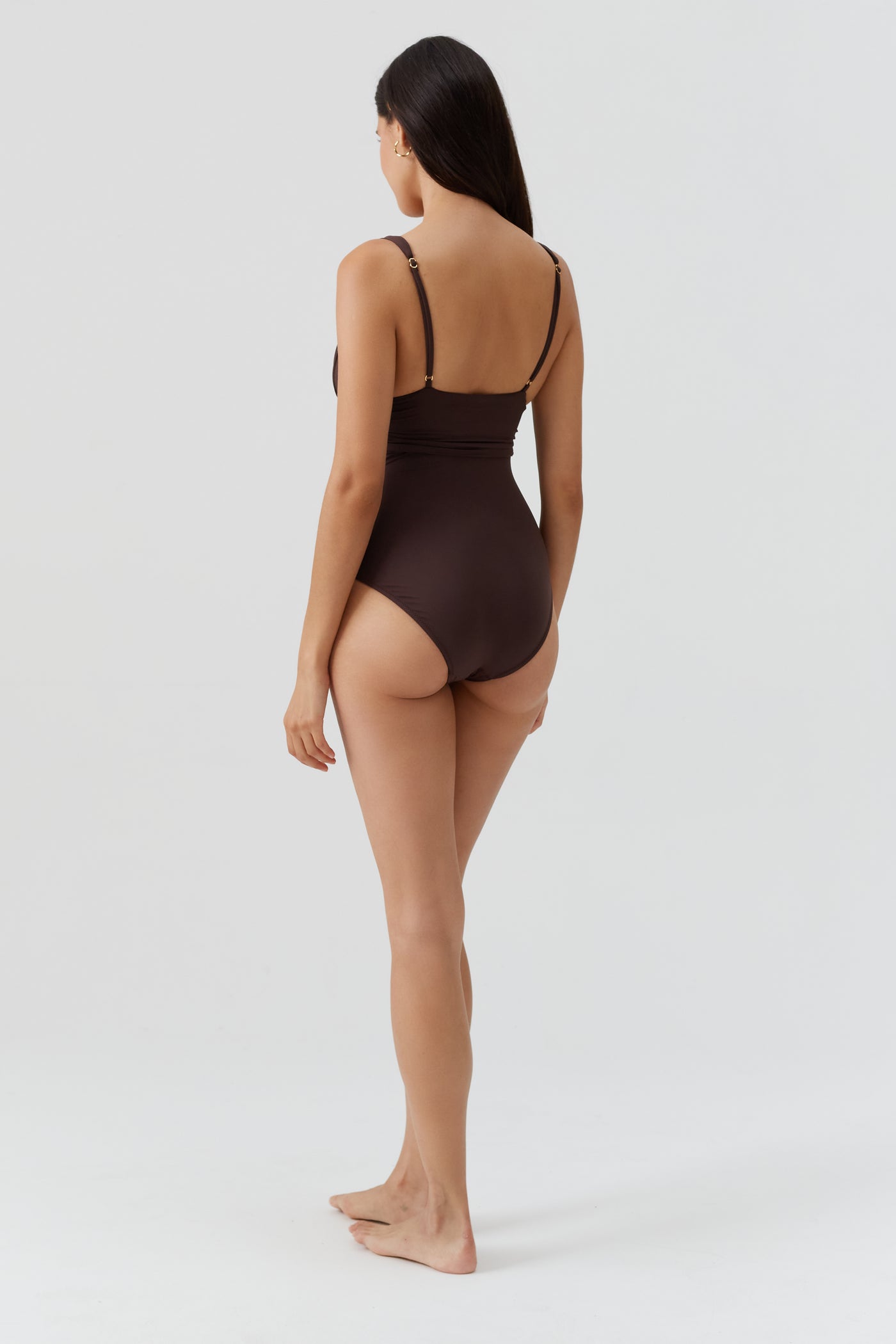Melissa Odabash PANAREA SWIMSUIT Brown