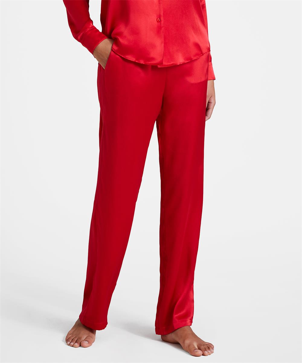 Aubade silk pyjamas passion rouge