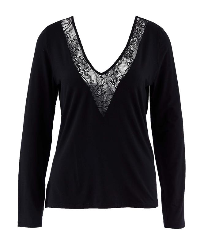 Aubade Lazy Days Long sleeve top Black