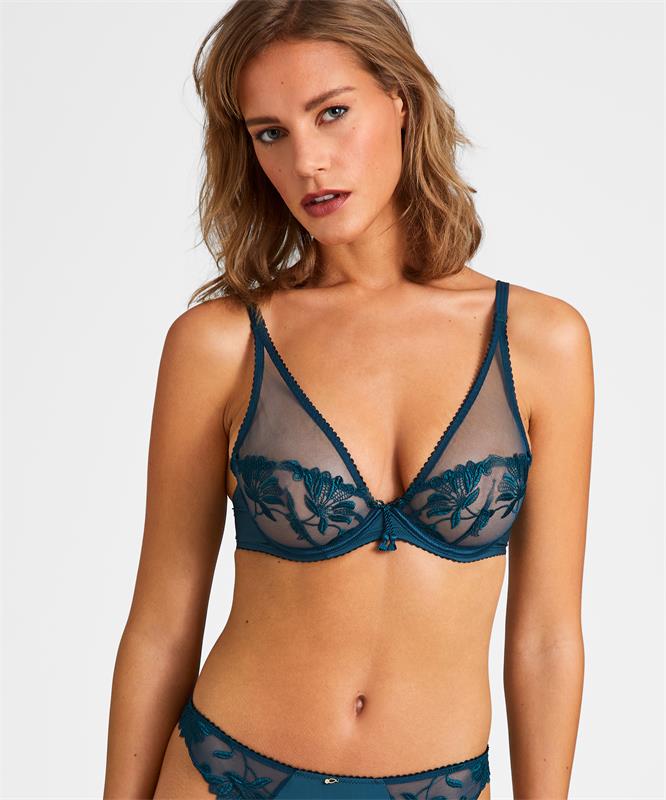 Aubade Lovessance Triangle bra Imperial green