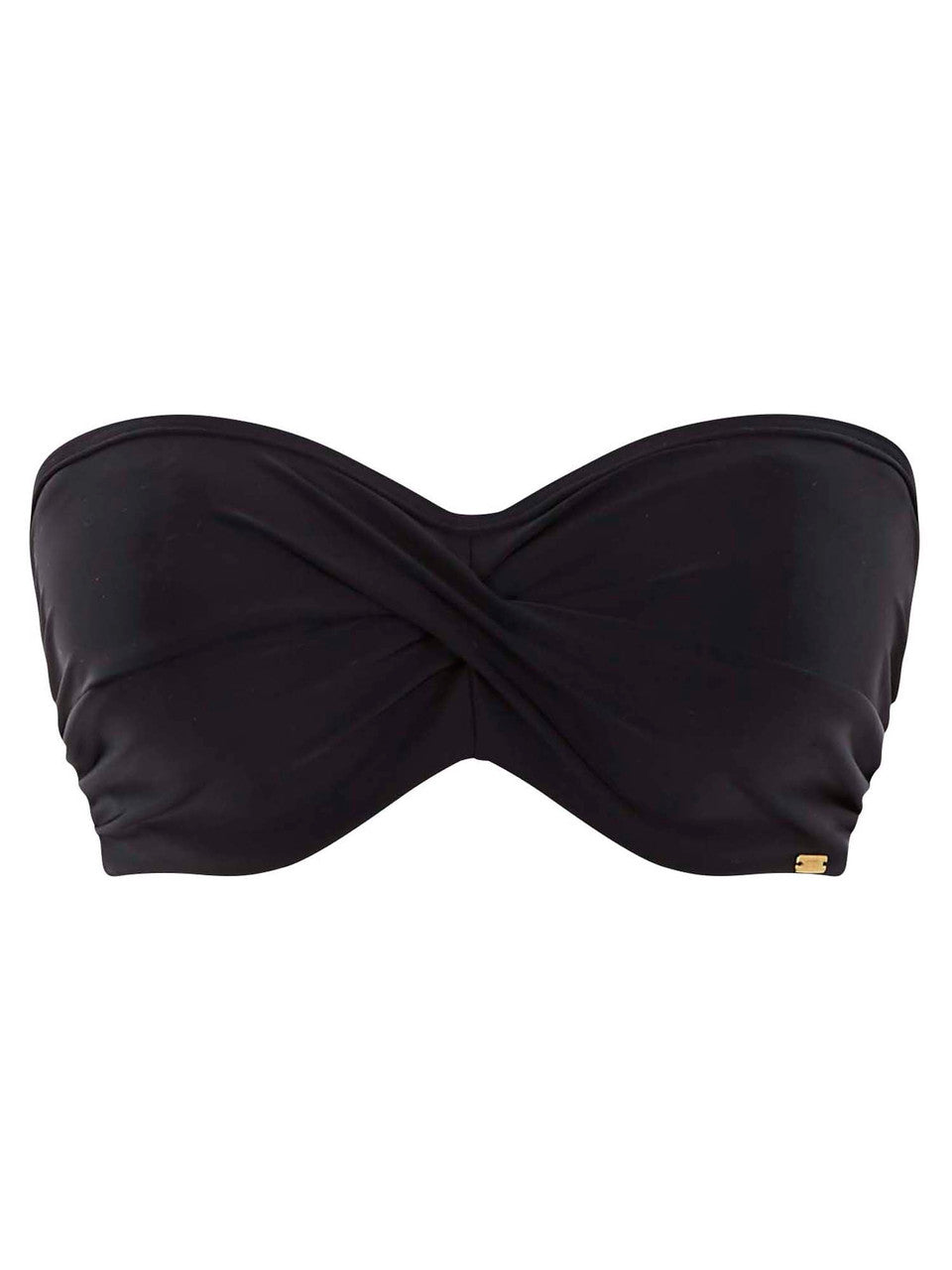 Panache Anya Riva Bandeau Bikini Top Black