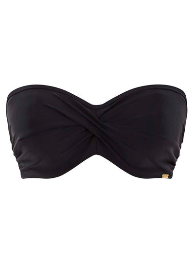 Panache Anya Riva Bandeau Bikini Top Black