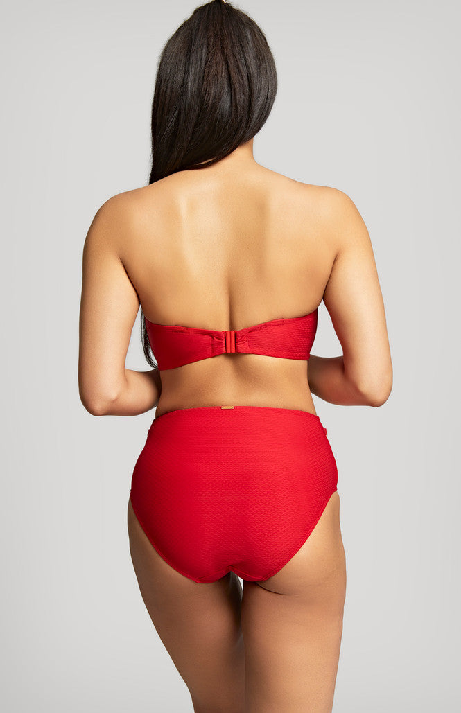 Panache Swim Marianna High Waist Bikini Bottoms Crimson