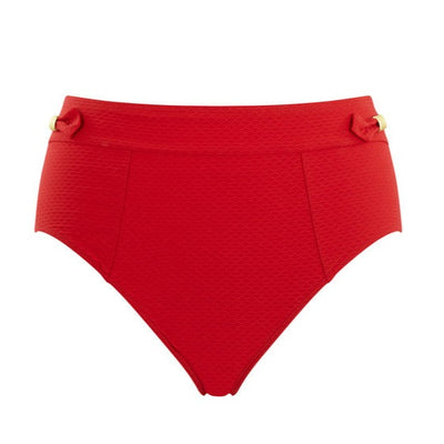 Panache Swim Marianna High Waist Bikini Bottoms Crimson