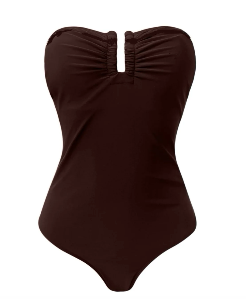 Kaanda Beach life Maxime Bandeau Onepiece Brown