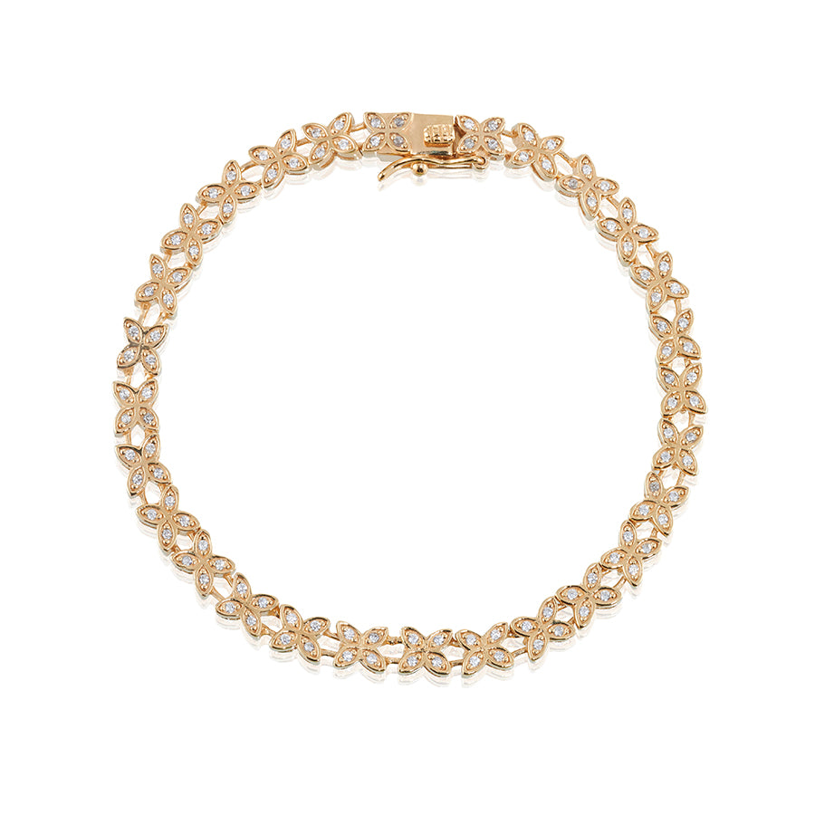 Carolina Gynning Sparkling Ellipse Guldpläterat T-armband