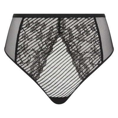 Chantelle X Txture High-Waisted Thong Black