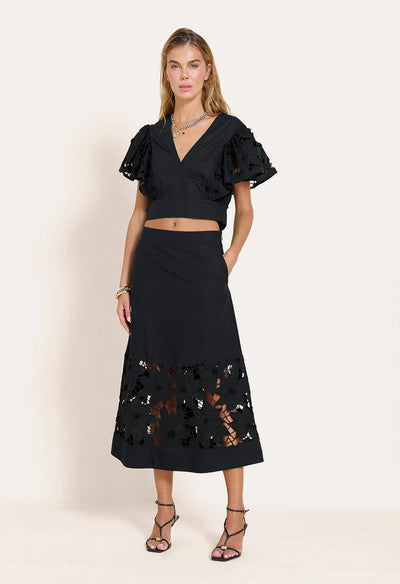 Scarlett Poppies Talitha Skirt Onyx Black