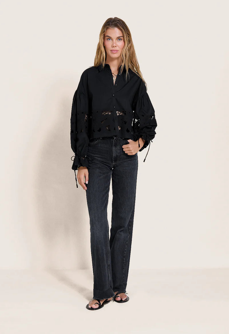 Scarlett Poppies Tasmin Top Onyx Black