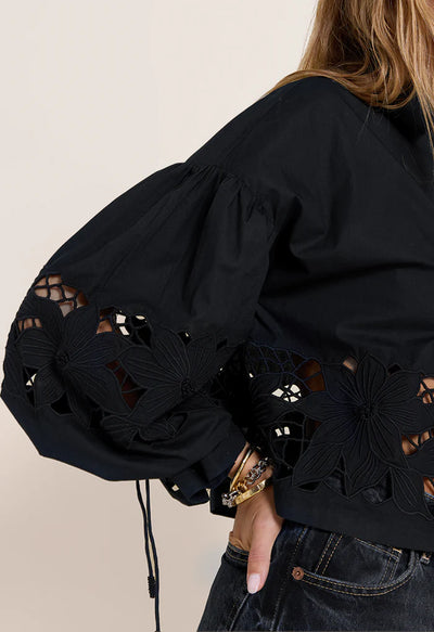 Scarlett Poppies Tasmin Top Onyx Black