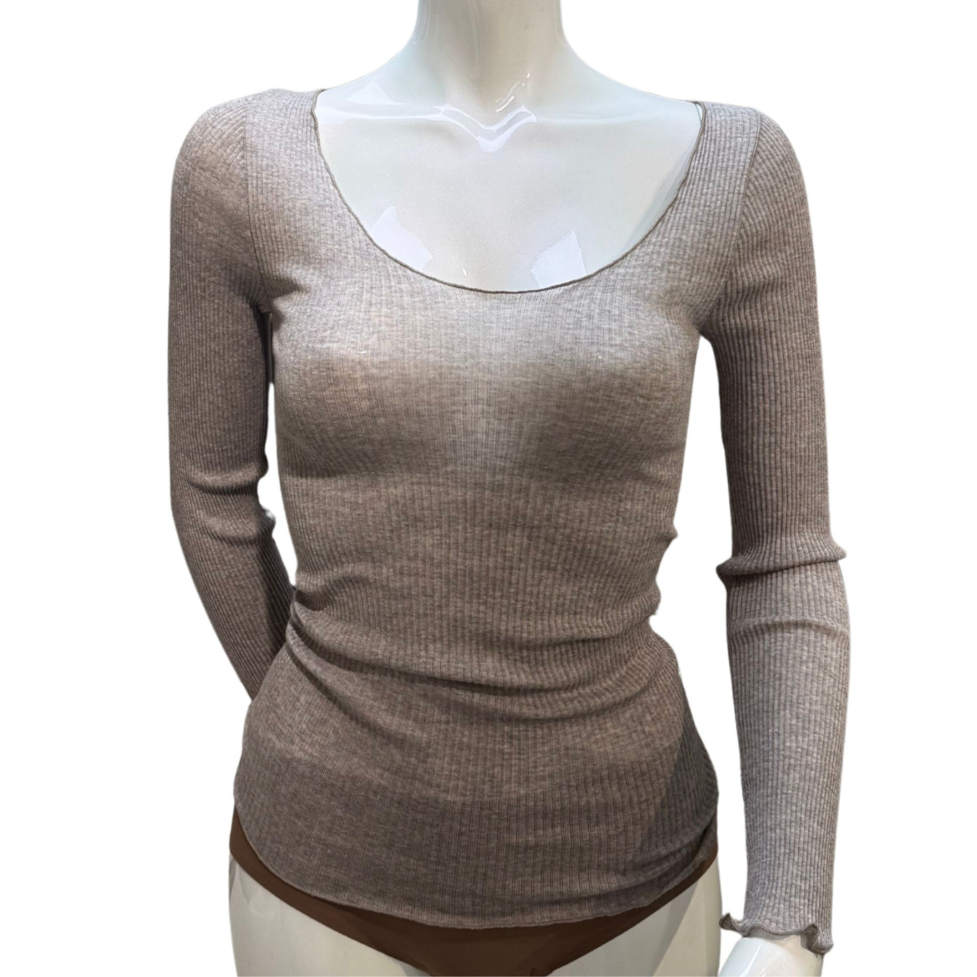 Theas Under ull & siden långärmad tröja Noce