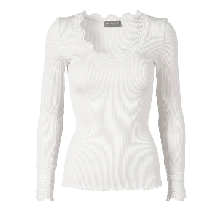 Rosemunde Blouse with lace New White