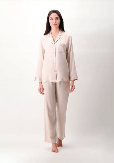 Luna di Seta Silk Pajama Champange