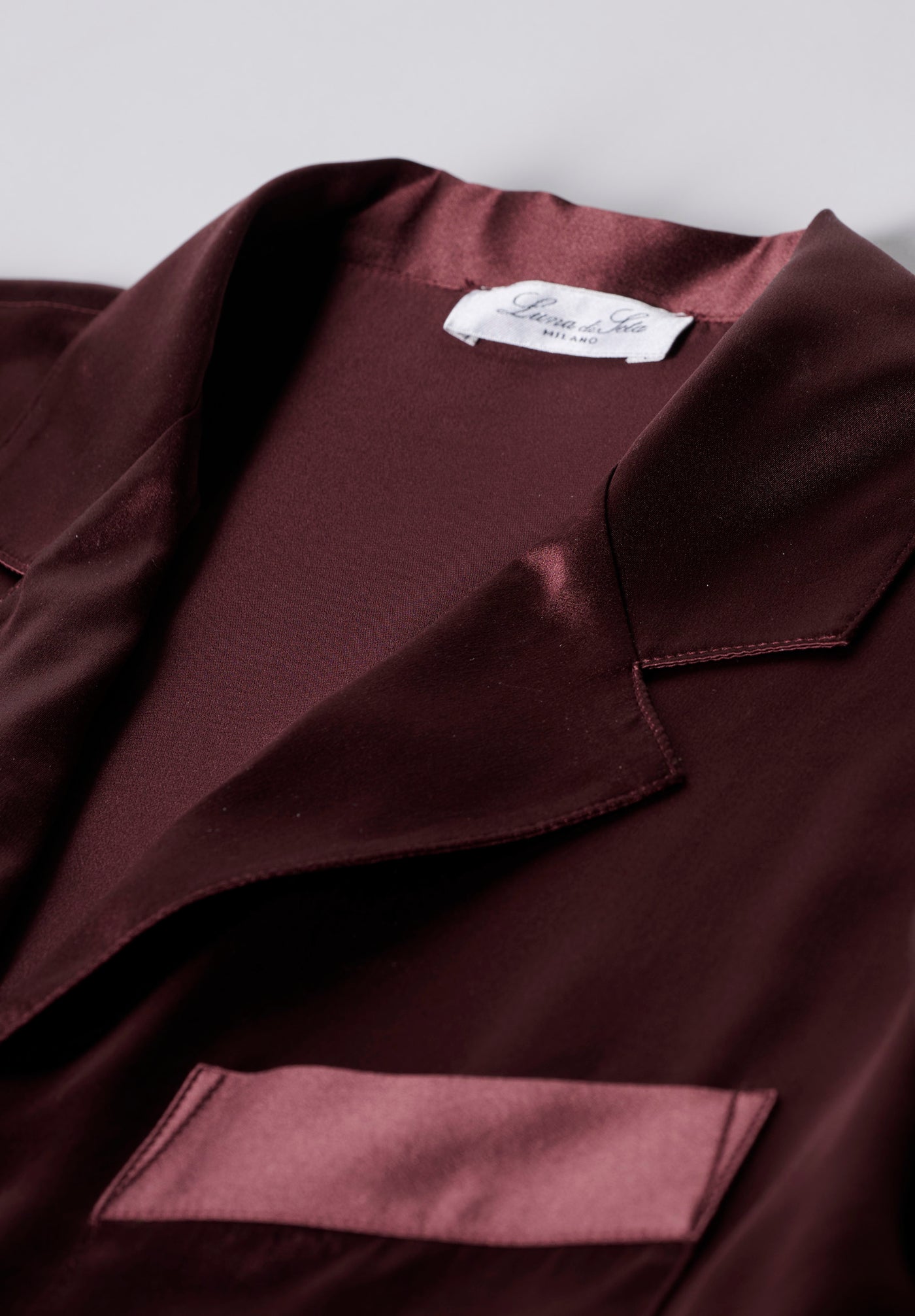 Luna di Seta Silk Pajama Burgundy