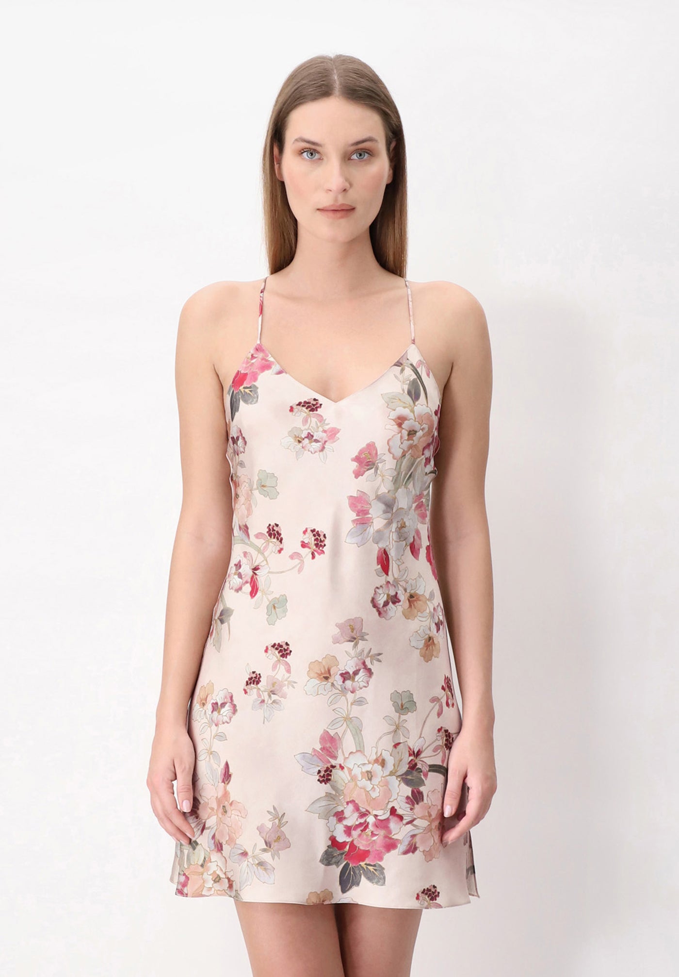 Luna di Seta Chemise Floral Deco