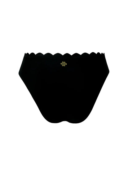 Kaanda Beach life venus mid rise bottom Black
