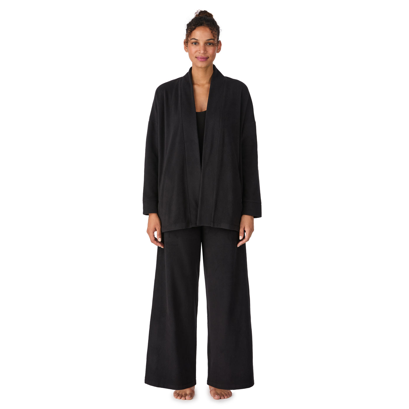 DKNY Let’s Get Cozy L/S Top & Pant Black