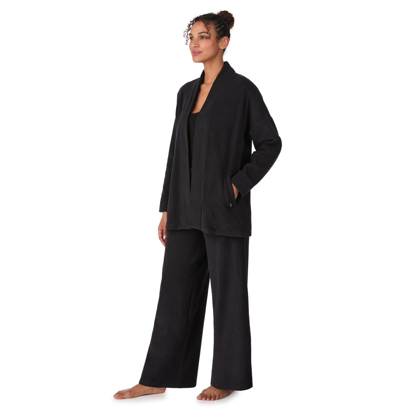DKNY Let’s Get Cozy L/S Top & Pant Black