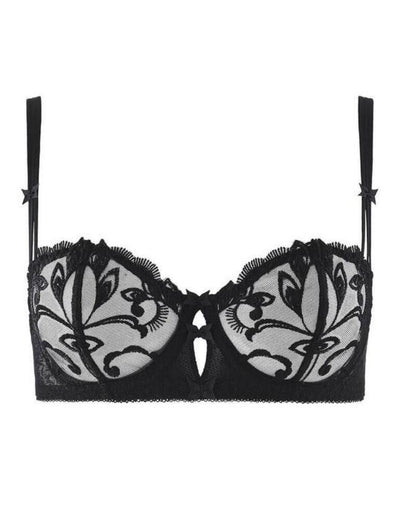 Aubade Au Bal de Fleur Balcony bra Noir