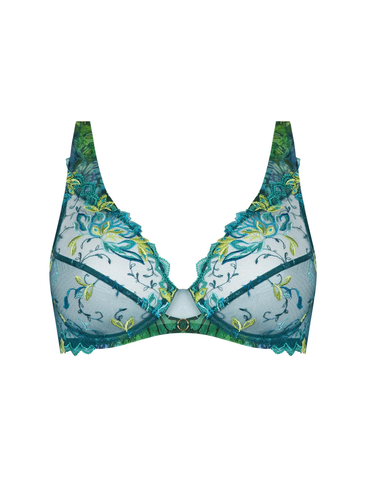 Lise Charmel Grace Aquatique Push-up bra Floral Aqua