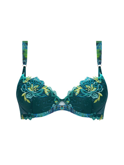 Lise Charmel Grace Aquatique Contour Bra Floral Aqua