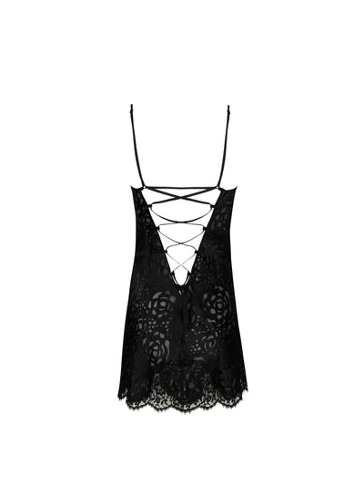 Lise Charmel Dressing Floral Babydoll Black