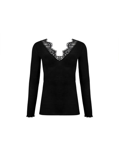 Lise Charmel PLAISIR CARESSE  L/S Top Noir