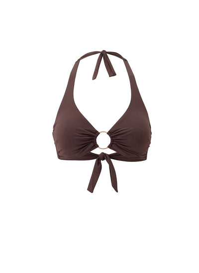 Melissa Odabash Brussels Bikini Top Brown