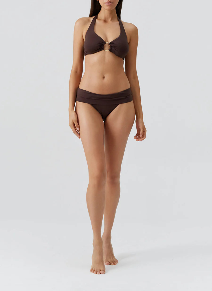 Melissa Odabash Brussels Bikini Top Brown