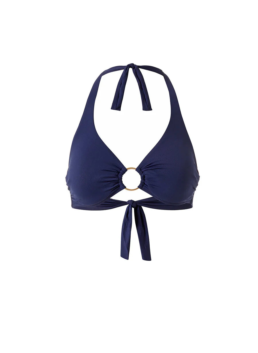 Melissa Odabash Brussels bikini top Navy