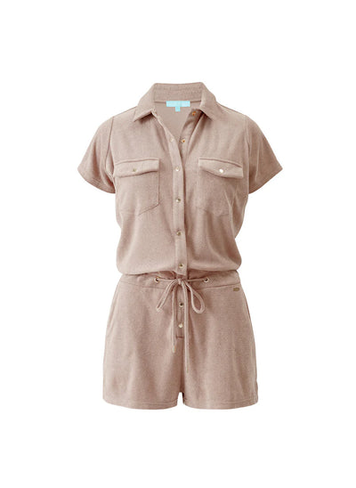 Melissa Odabash Cheryl Playsuit Almond