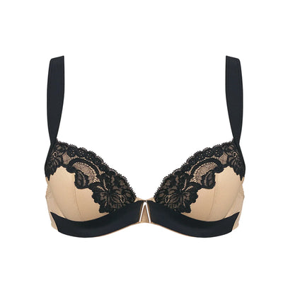 Andres Sarda Dion Padded plunge bra Black