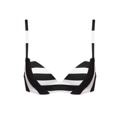 Andres Sarda Maggie Padded Plunge Bikini top Domino