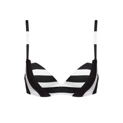 Andres Sarda Maggie Padded Plunge Bikini top Domino