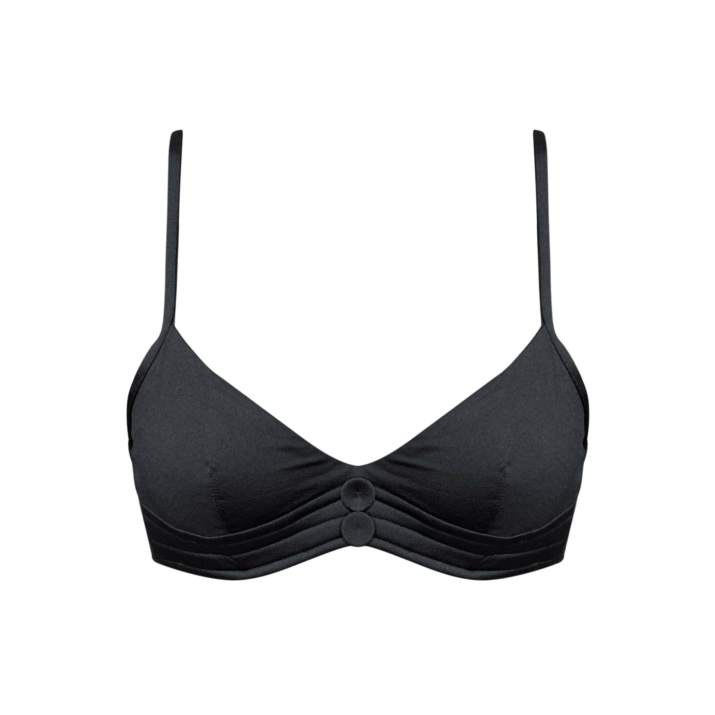 Andres Sarda Rodero Full cup bikini top Black