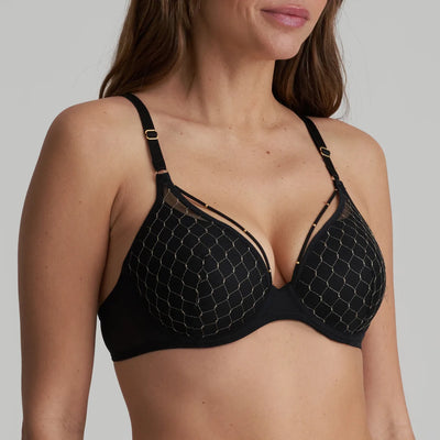Marie Jo Colima Padded Bra Heartshape Black