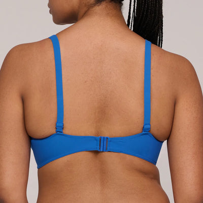 PrimaDonna Swim Aswan Padded Plunge bikini top Delphinium Cheer Blue