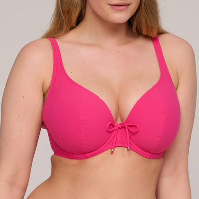 PrimaDonna Swim Aswan Padded Plunge bikini top Dragon Fruit