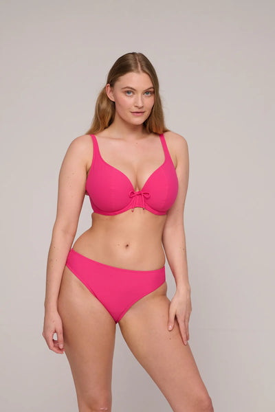PrimaDonna Swim Aswan Padded Plunge bikini top Dragon Fruit
