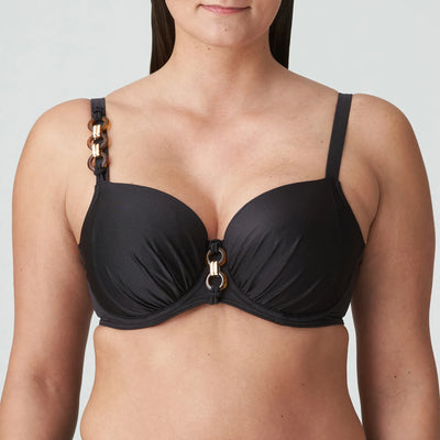 PrimaDonna Swim Barrani Padded Balcony Bikini top Roast Coffee
