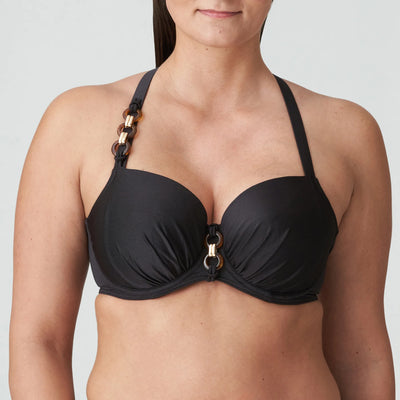 PrimaDonna Swim Barrani Padded Balcony Bikini top Roast Coffee
