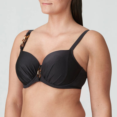 PrimaDonna Swim Barrani Padded Balcony Bikini top Roast Coffee