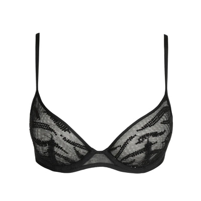 Sarda Milhon Plunge Bra Black