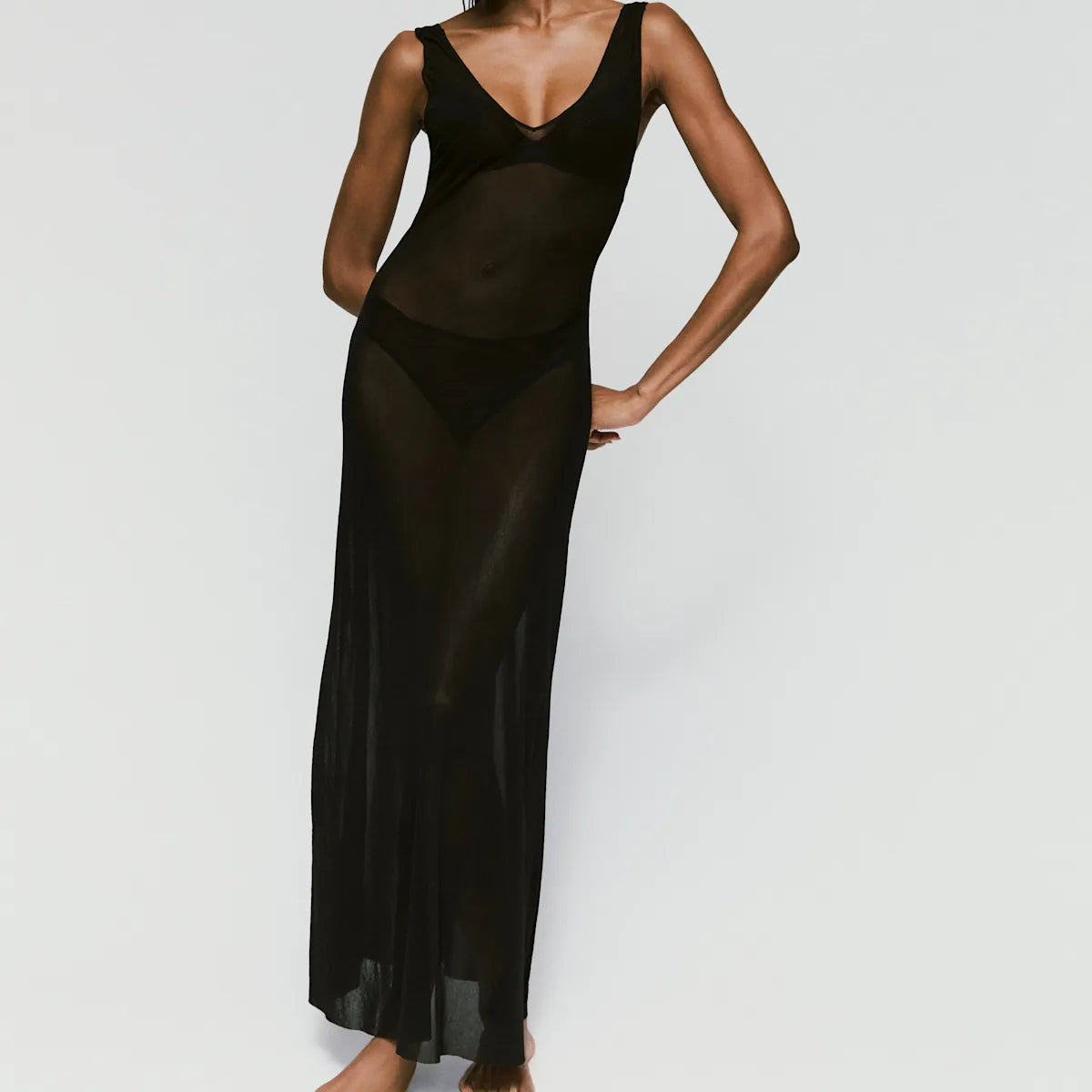 Sarda Milhon Dress Long Black