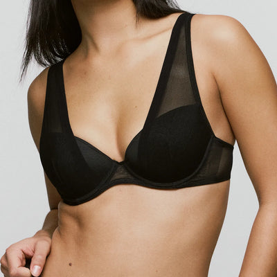 Sarda Chalmers Padded Plunge Bra Black