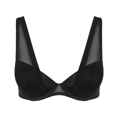 Sarda Chalmers Padded Plunge Bra Black