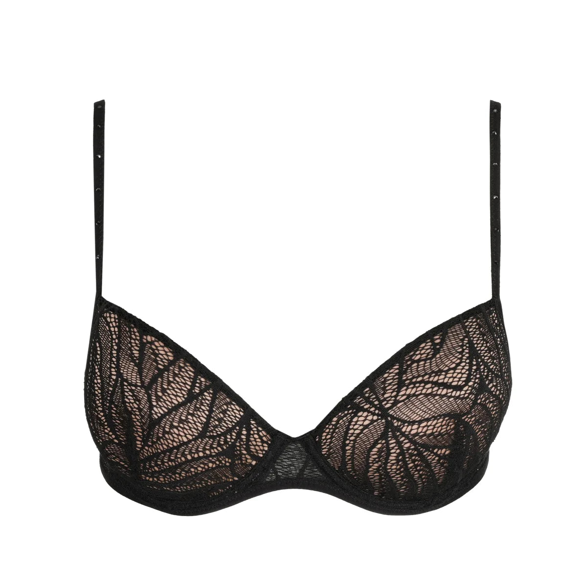 Sarda Mae Padded plunge Bra Black