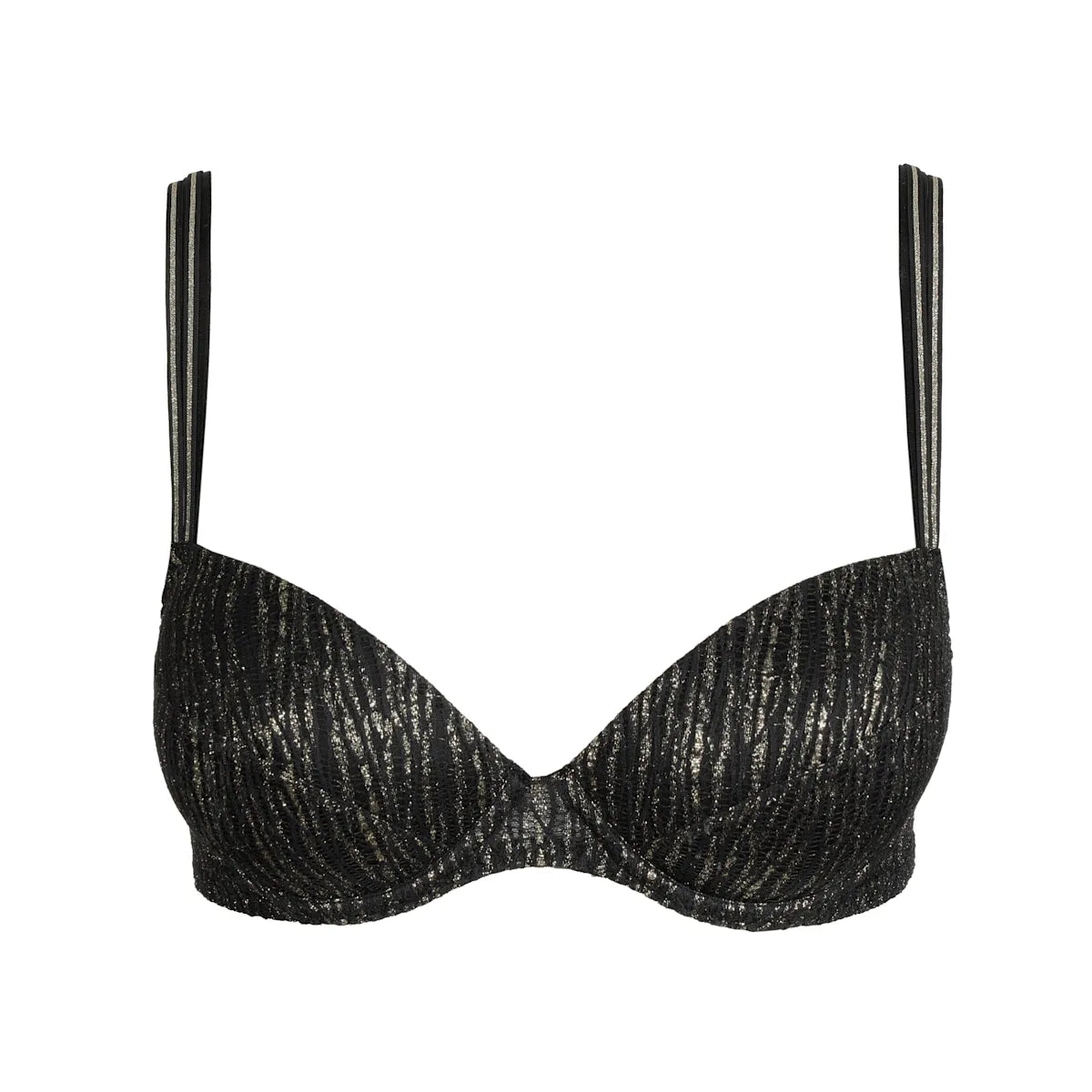 Sarda Tabei Padded Plunge Bra Black